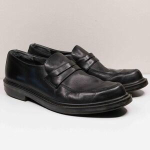 MEPHISTO‎ Air-Jet Black Leather Penny Loafer Shoes Slip On Mens Sz 10